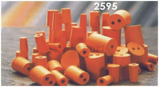 RUBBER STOPPER TWO HOLE